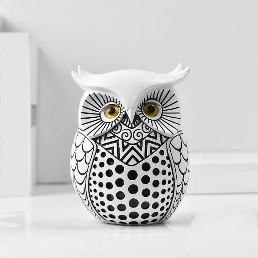 Statua di gufo, scultura animale, regalo per amanti dei gufi