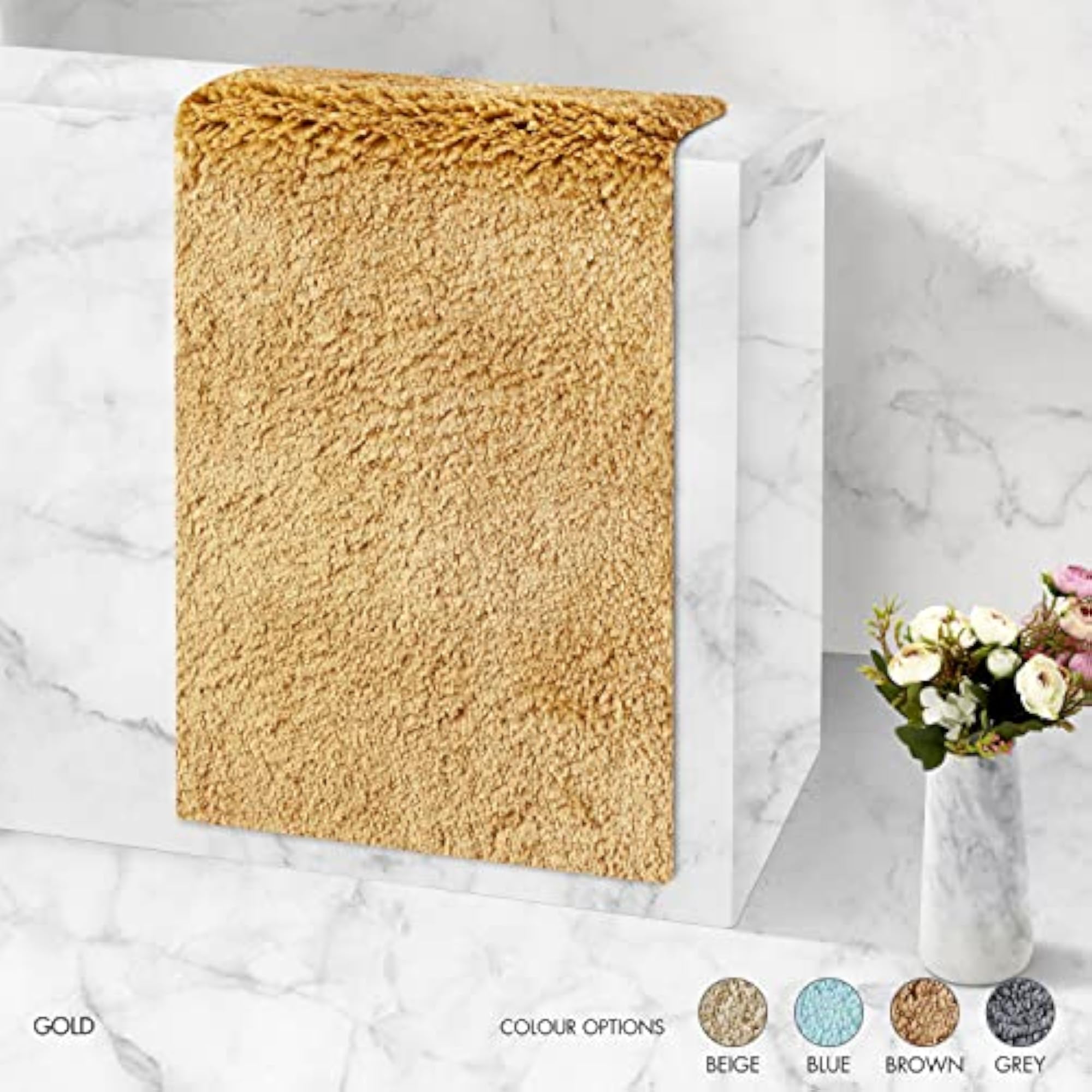 Microfiber Anti Skid Ultra Soft Bathmat, Plush Feel
