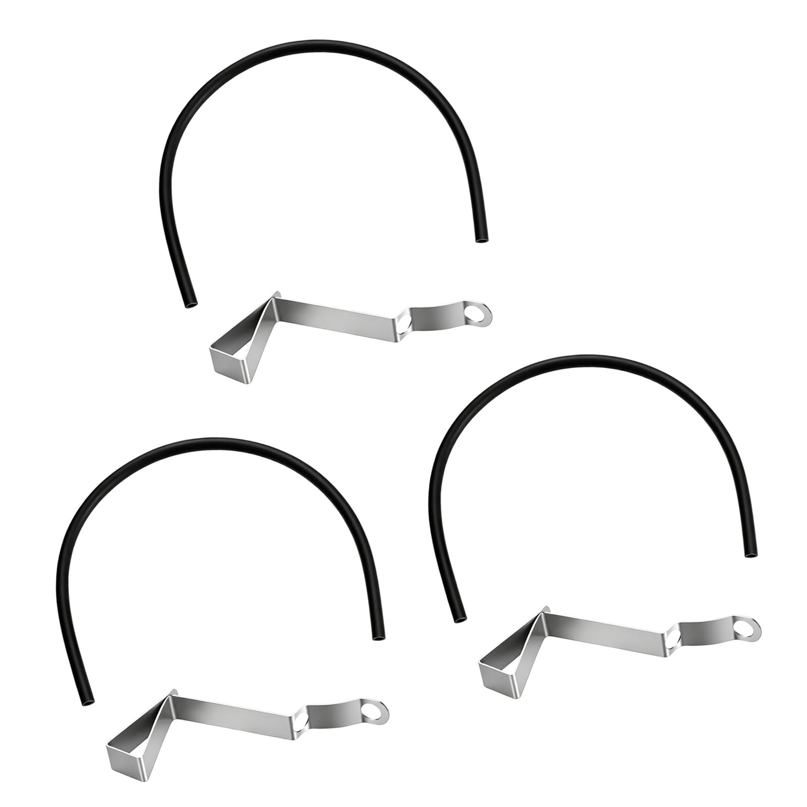 3Pack Time Saving Flush Tube Clamps Professional Universals Toilet Refill Tube and Clamps Fill Valves Refill Tubes with Clip Flexible Overflow Replacement