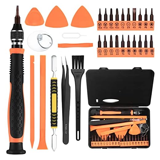 32 Piezas Juego de Destornilladores de Precisión, Kit de Herramientas Reparación con Torx T3 T4 T5 T6 T7 T8, Estrella P2/5/6, Triwing Y0.6/1.5/2.0/3.0, etc., para PS4, Computadora, Reloj, Anteojos