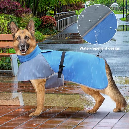 Equafleece Hundemantel – Polyester-Regenmäntel, wasserdicht und thermisch für große Hunde bei kaltem Wetter
