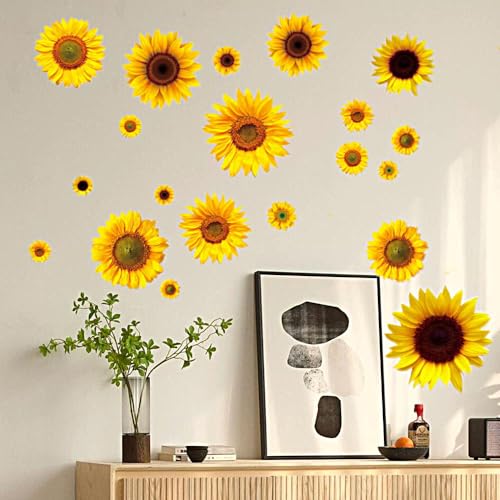 Vinilos Decorativos de Girasol 28 Piezas Impermeables miniatura 7