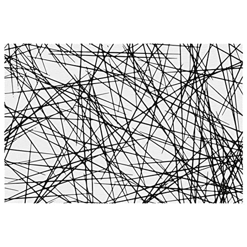 Sets de table géométriques résistants à la chaleur et faciles à nettoyer