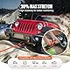 VEVOR 22 mm x 9 m Abschleppseil 13871 kg, Hochleistungs-Offroad-Bergegurt mit 2 weichen Schäkeln (20.000 kg) Extrem belastbar 30% Elastizität Energie-Bergegurt für Jeep Auto LKW ATV UTV SUV Traktor