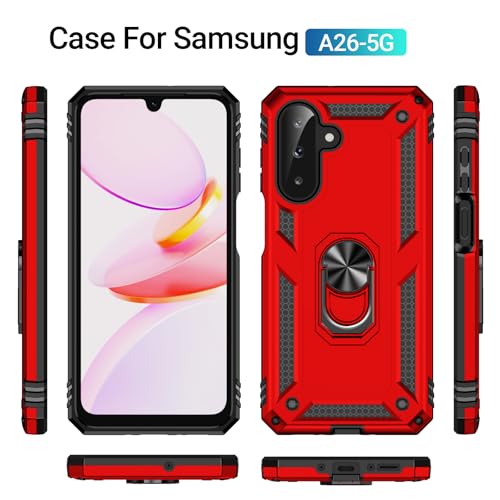 Coque Samsung Galaxy A26 rouge Asuwish JSFS fine ultra résistante - 7
