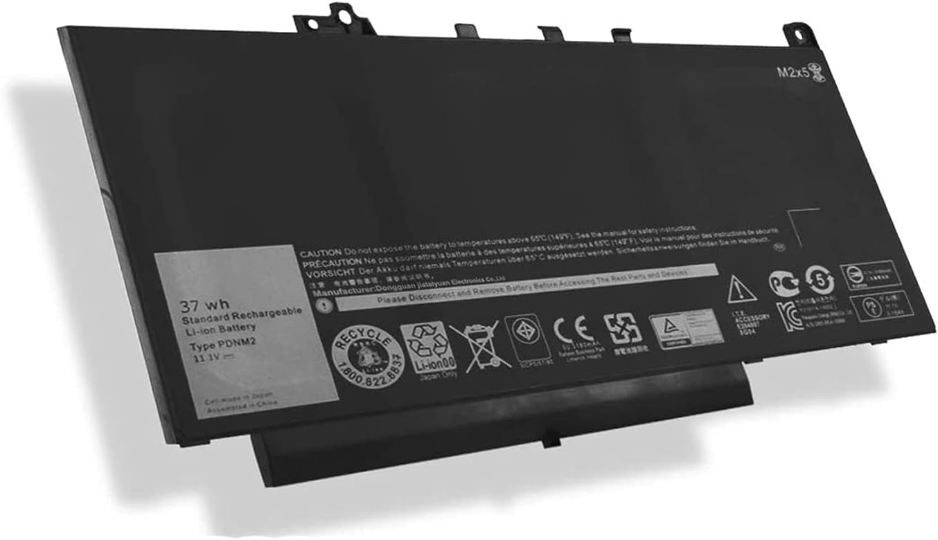 PDNM2 0PDNM2 579TY 0579TY F1KTM 0F1KTM V6VMN 0V6VMN J60J5 Laptop Battery Replacement for Dell Latitude 12 E7270 P26S001 E7470 P61G001 Series Ultrabook Notebook (11.1V 37Wh)