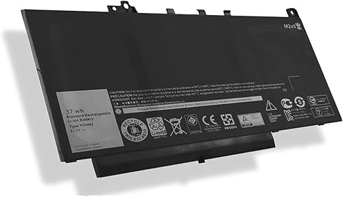 Miniatura 2 de PDNM2 0PDNM2 579TY 0579TY F1KTM 0F1KTM V6VMN 0V6VMN J60J5 Batería de repuesto para portátil Dell Latitude 12 E7270 P26S001 E7470 P61G001 Series