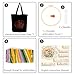 Canvas Tote Bag Embroidery Kit with Pattern, Beginner Embroidery Kits for Adults, Arts and DIY Crafts Embroidery Starter kit, Include Stamped Embroidery Bag, Embroidery Hoops, Color Threads and Tool.