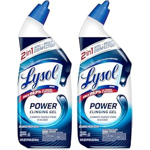 Lysol Energy Rest room Bowl Cleaner Gel, For Cleansing and Disinfecting, Stain Elimination