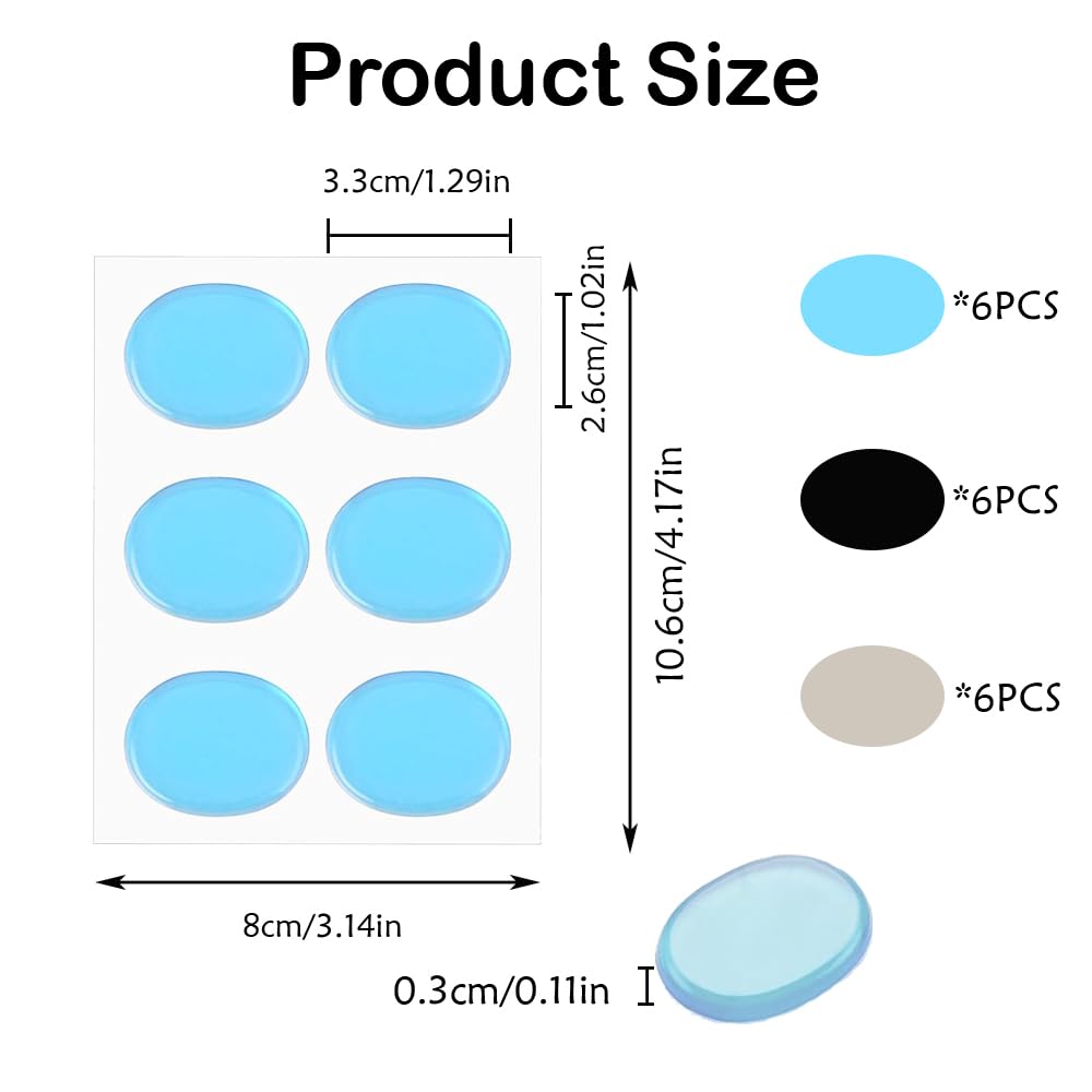 18 PCS Moon Gel for Drums Soft Drum Dampener Gels Sticky Silicone Gel Mute Pads Drum Sound Dampening Muffler Pads for Drums Cymbals Tone Control - Image 2