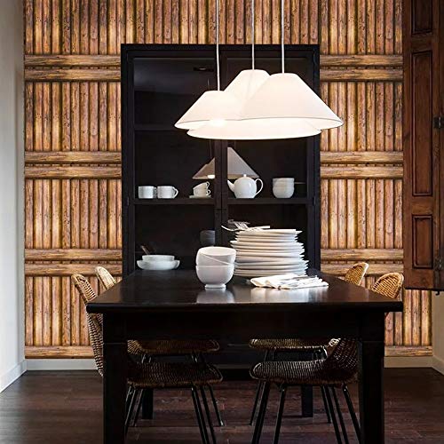 Image of Univocean 3D Vinyl Coated Bamboo Peel and Stick Home Wallpaper, PVC Self Adhesive Wall Decor for Living Room, Hall, Restaurant (1000 x 45 cm, Multicolour)