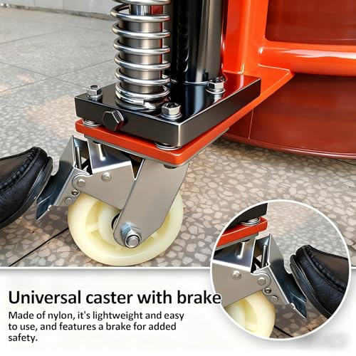 Carretilla hidráulica para barriles con elevación manual miniatura 5
