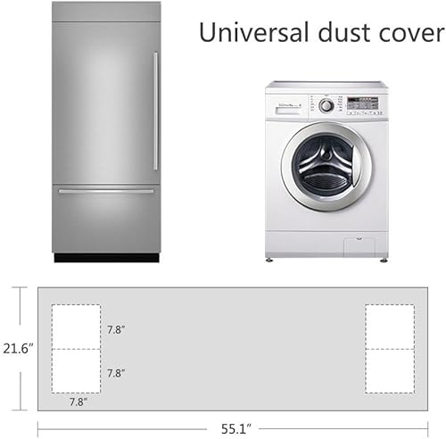 Miniatura 2 de Cubierta protectora para el polvo de la nevera, decoración de cocina, cubierta universal para el protector solar con bolsa de almacenamiento para