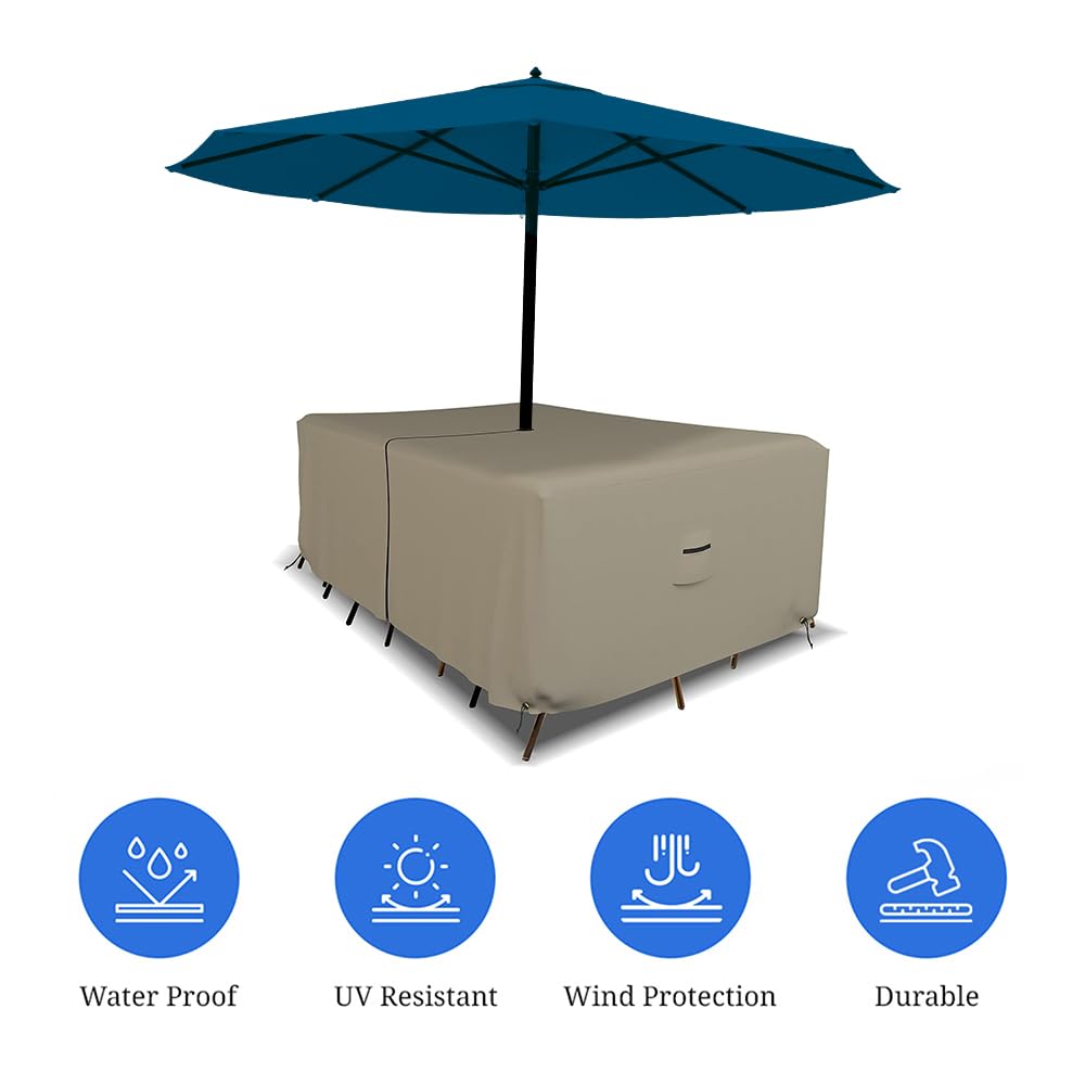 cover for patio table with umbrella hole Panama Outdoor Tablecloth The Gardelle Fabric System features an elegant fabric top with a protective water repellent and resistant laminated backing and a protective dark splash guard skirt Outdoor Umbrella Tablecloth with Umbrella