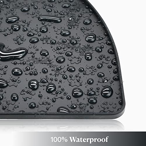 GueXioXio Pet Food Mat, Pet-Friendly Silicone Cat Dog Feeding Bowl Mat for Food and Water, Non-Slip/Waterproof Dog Food… - Image 7