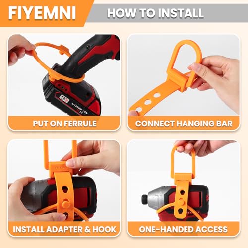 image for FIYEMNI Drill Hanger, Fit Heavy Duty Impact Drills & Impact Drivers. S