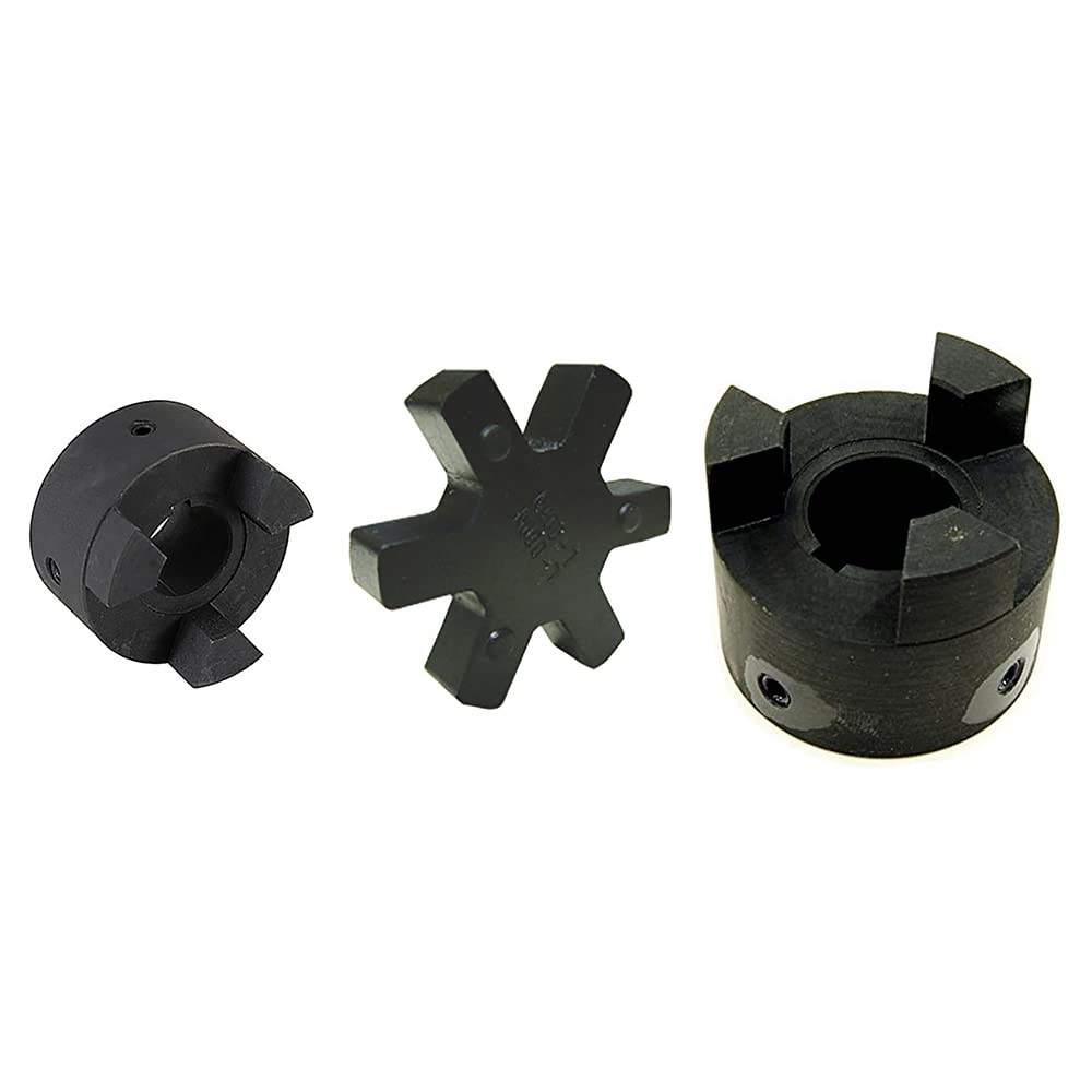 RAParts 3-Piece L-Jaw Coupler Set & Rubber Spider 1/2