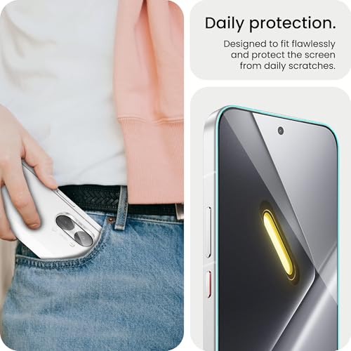 Image of FIRST MART Tempered Glass for Poco X8 Pro Max 5G with Silver Camera Ring Guard & Installation Kit | HD Clear Edge-to-Edge Screen Protector, Scratch Resistant, Case-Friendly | Pack of 1