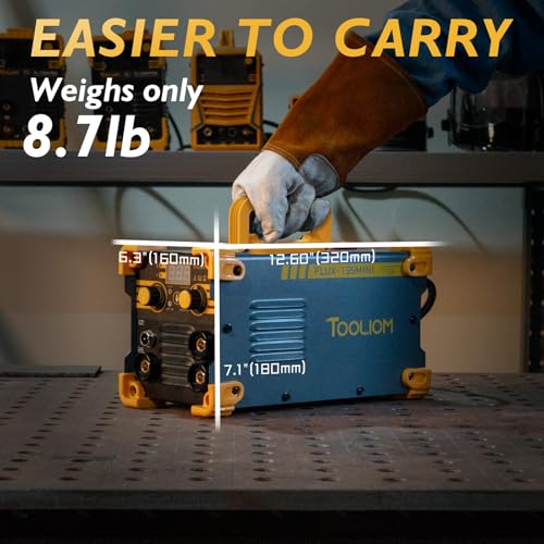 Image of TOOLIOM 135A Mini MIG Welder Flux Core 110V MIG Welder Gasless Flux MIG /Lift TIG /Stick 3 in 1 Welding Machine Portable