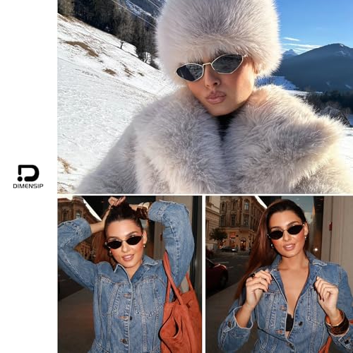 Retro Small Sunglasses for Women Men - 2025 Trendy 90s Metal Frame Sun Glasses Gold Frame Narrow Shades2