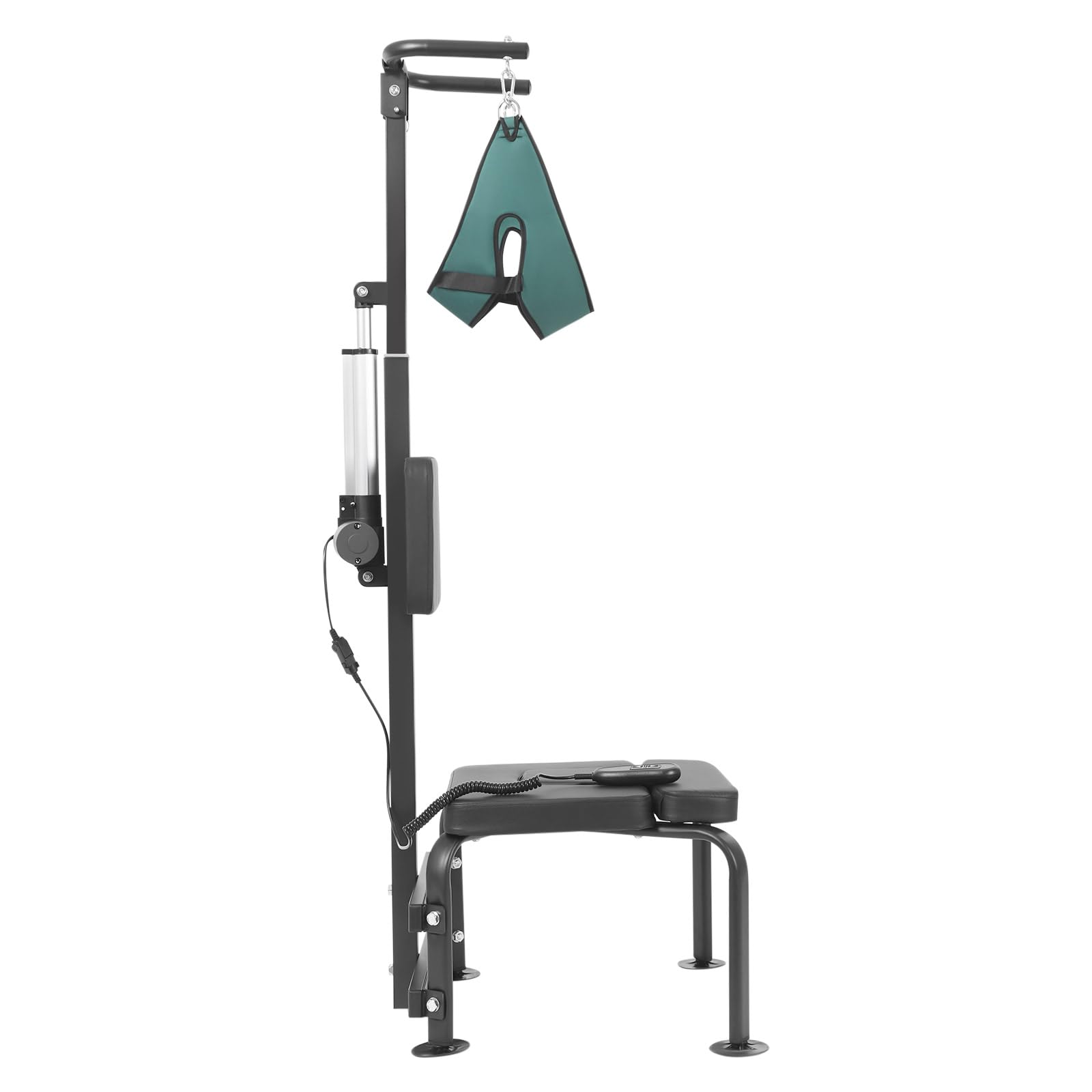 OUKANING Dispositivo de tracción cervical, 55 W, dispositivo de entrenamiento para el cuello, dispositivo de tracción cervical, dispositivo de tracción cervical