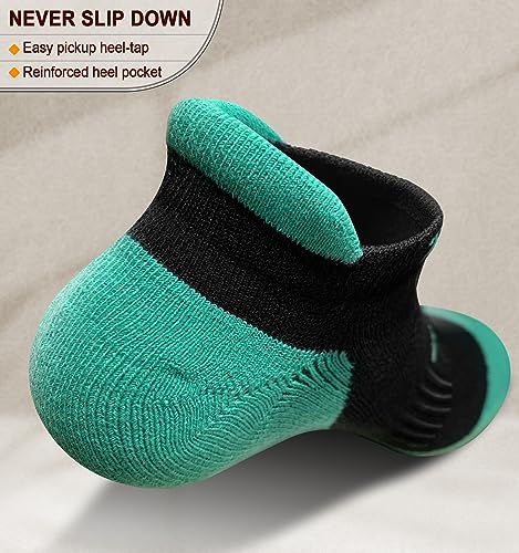 Image of BULLIANT Socks For Women 6Pairs-Womens Athletic Ankle Socks No Show Cushioned for Walking Running-Compression Arch Support