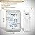Indoor Outdoor Thermometer Hygrometer Wireless Weather Station, Temperature Humidity Monitor Battery Powered Inside Outside Thermometers with 330ft Range Remote Sensor and Backlight Display