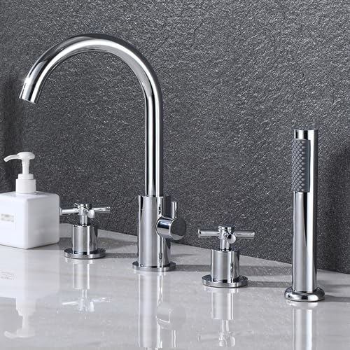 Robinets mélangeurs de baignoire avec douche performante et jet mural fluide