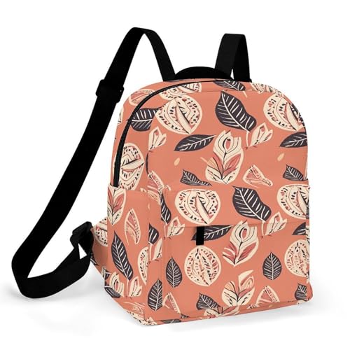 Mochila para mujer Oxford impermeable de hojas estilo simple y práctica bolsa para laptop