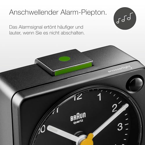 Analoges Reisewecker-Modell von Braun mit Schlummerfunktion
