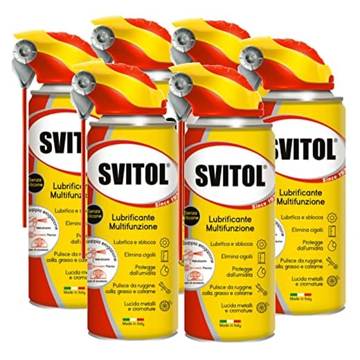 AREXONS SVITOL Spray LUBRIFICANTE SBLOCCANTE Multifunzione 6X 500ml Multiuso