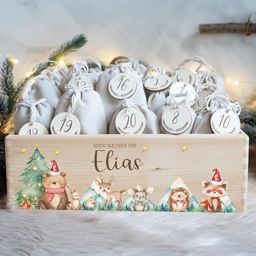 KIDSMOOD - Personalisierter Adventskalender 2025 für Überraschungen,...