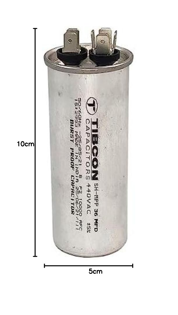 Air Conditioner Capacitor - 36 MFD 440V -5 Air Conditioner Capacitor - 36 MFD 440V -5