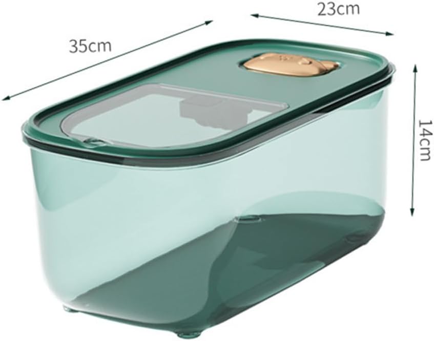 Multi-function Rice Storage Box 10lb Thickened Sealed Plastic Rice Bucket Moisture-proof Grain Container for Kitchen Pantry Food Storage