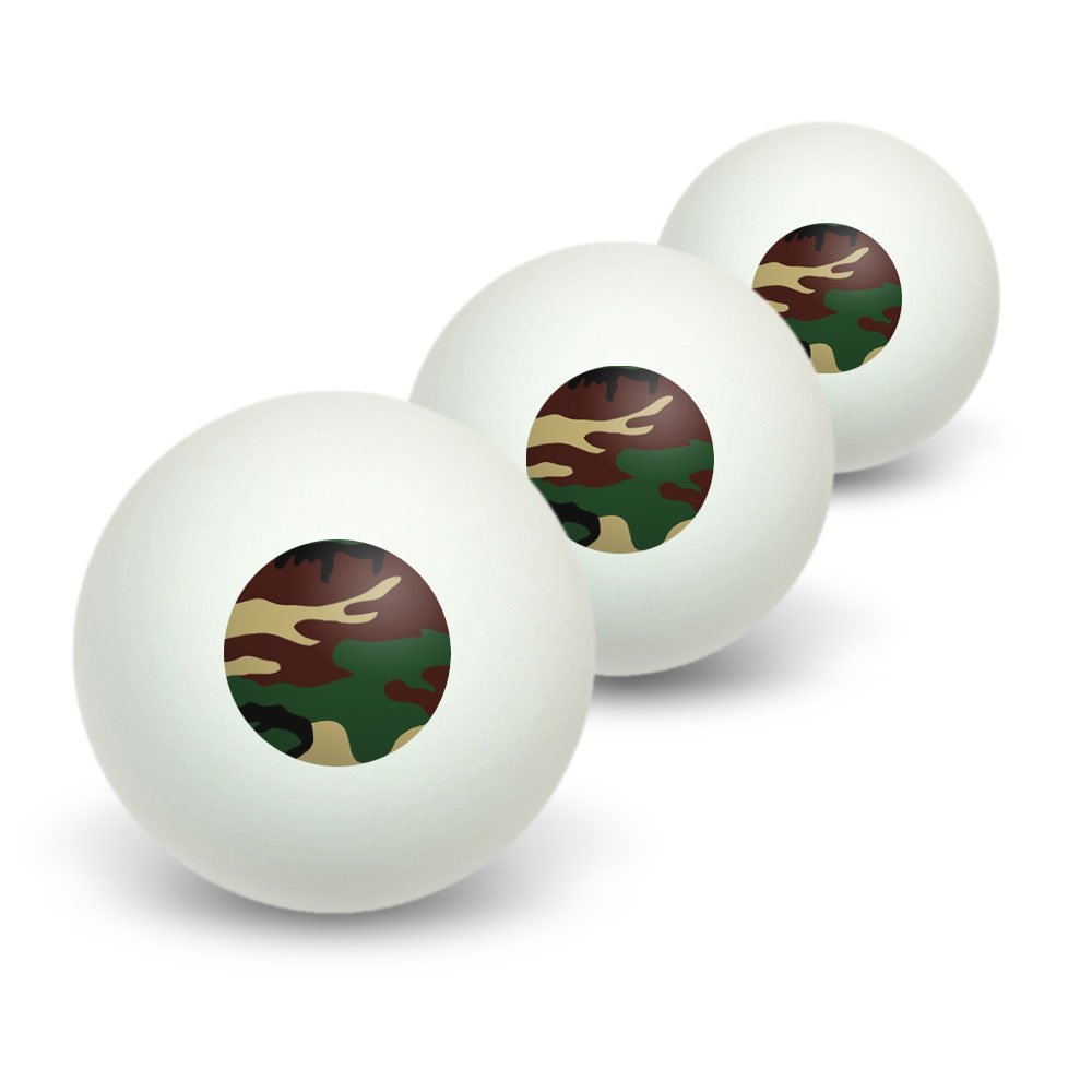 GRAPHICS & MORE Camouflage Army Soldier Novelty Table Tennis Ping Pong Ball 3 Pack