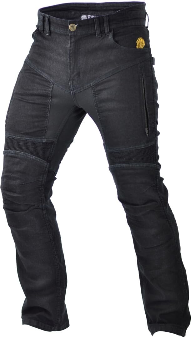 Trilobite Parado Doublelayer Motorrad Jeans, schwarz, 38/32