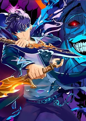 Image of NIJUKA Anime Printed Metal sheet Poster For Home And Room Decoration | For Anime Art Fans Boys And Girls (Jin woo Player)