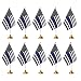 WXTWK 12 Pack American USA Thin Blue Line Desk Flag Small Mini US Police Table Flags With Stand Base,United States Law Enforcement Festival Events Celebration Decorations