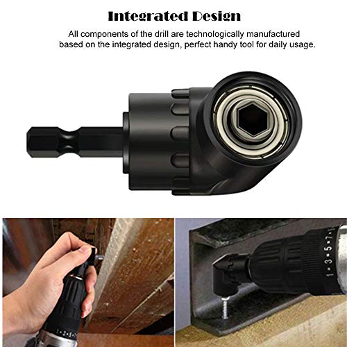 Impact Grade Driver Sockets Adapter Extension Set Drill Bit 3Pcs 1/4 3/8 1/2" Universal Socket Adapter Set And Right Angle Drill 105 Degree Right Angle Screwdriver Set Drill Hex Bit Socket Adapter #TOP6