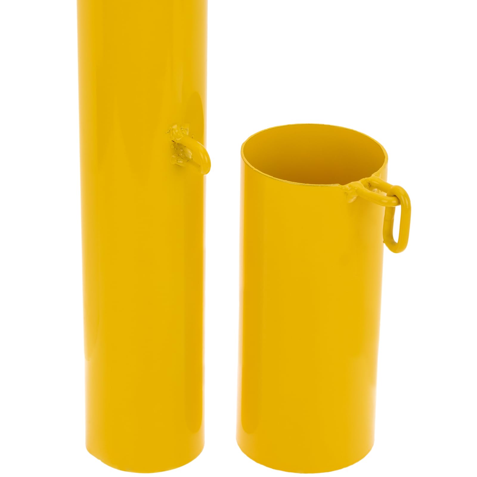PrimeMatik Bolardo de acero con base enterrada removible 110x1000mm