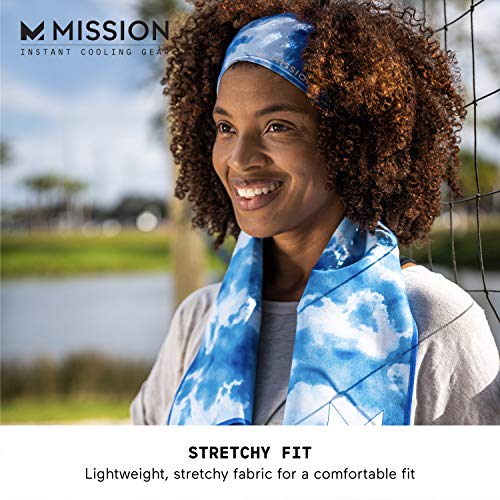 Mission Cooling Stretchy Headbands For Women And Men, No Slip, Cooling When Wet (Black) #TOP4