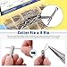 Glarks 216Pcs Pto Pins Shaft Locking Pin and Cotter Pins R Clips Set, 1/4