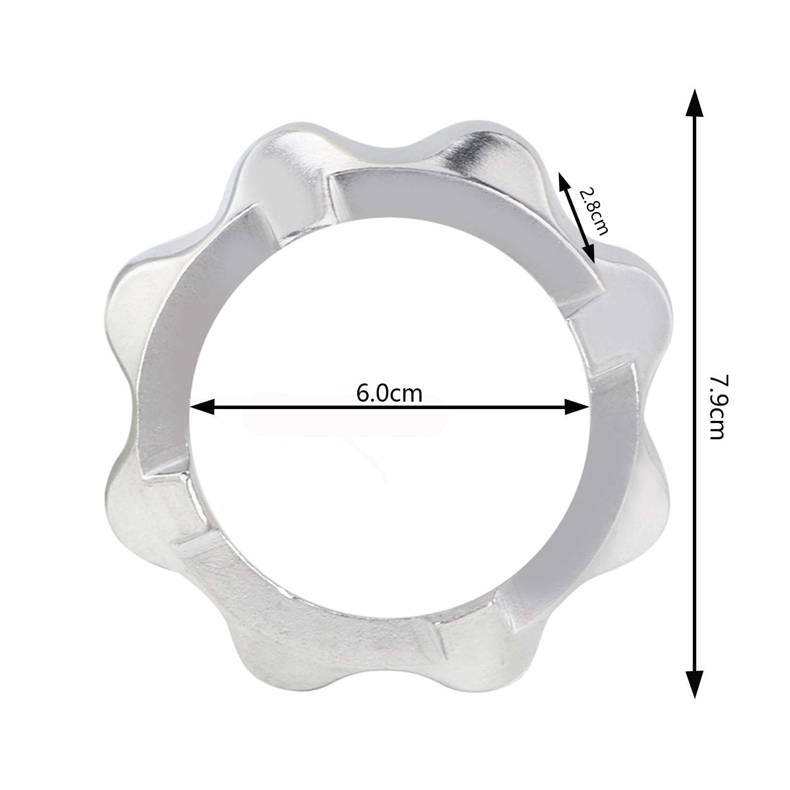 Vleesmolen Moer, Rvs Huishouden Vleesmolen Vervangende Moer Keuken Accessoires Draad Diameter 6 cm/2.4 inch