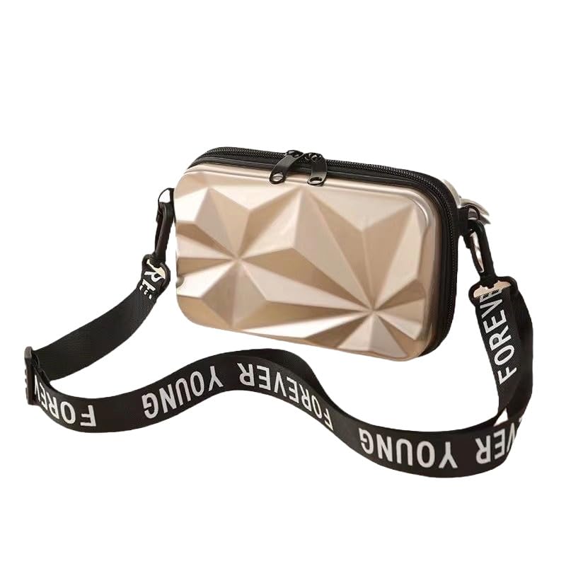 Fashion Street FS 3D Sling Box Bag/Forever Young Sling bag/Cross body Shoulder bag/Stylist Cosmetic Bag/Women colorful Sling Bag/Trendy Suitcase Type Bag For Girls/Floral sling box (golden) (B0D8G8CBMM) Amazon Price History, Amazon Price Tracker