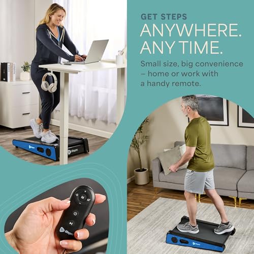 Image of Lifepro Smallest Portable 30in Small Mini Walking Pad Treadmill Installation Free, Adjustable Incline, Under Desk Work Compact Treadmills for Home /Office - Max Load 220Lbs & Speed 3MPH