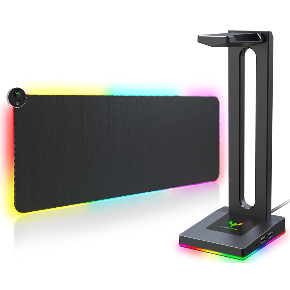 Buy Blade Hawks RGB Mouse Pad with Mouse Mover Jiggler, RGB Headphone