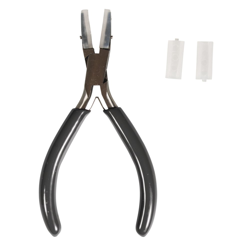 Rayher Nylon Jaw Pliers for Jewellery Making, Flat Nose Pliers with Plastic Jaw Inserts for Wire Crafting, 14cm, 69150000
