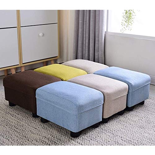 Taburete redondo puf gzz con asiento de lino marrón para crear tu rincón de lectura 4
