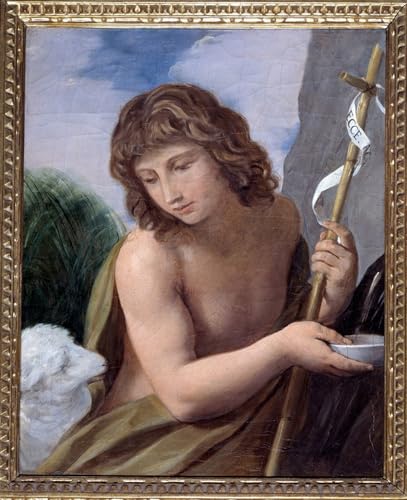 Tableau Saint Jean Baptiste Cantarini pour une décoration de chambre élégante 60x90cm