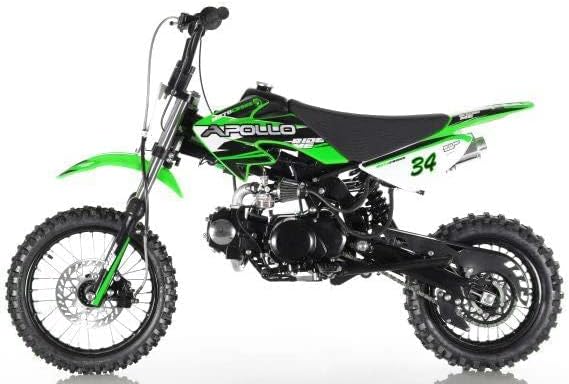 HHH Apollo 110cc Dirt Bike AGB-34CRF Semi-Automática 110cc Dirtbike DB34 (verde)